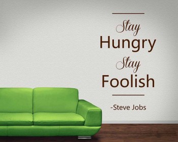Stay Hungry Quotes Wall Decal Motivational Vinyl Art Stickers